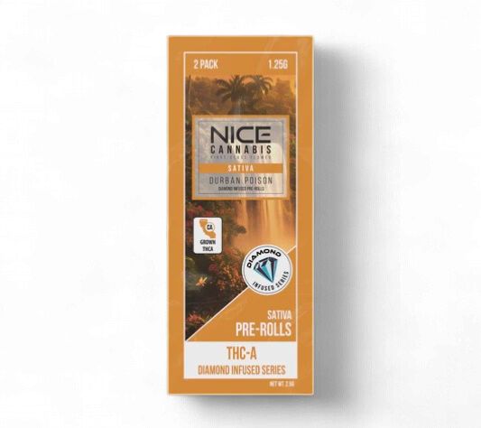Nice Cannabis-1.25g Diamond Infused Pre-Rolls (2 pack)
