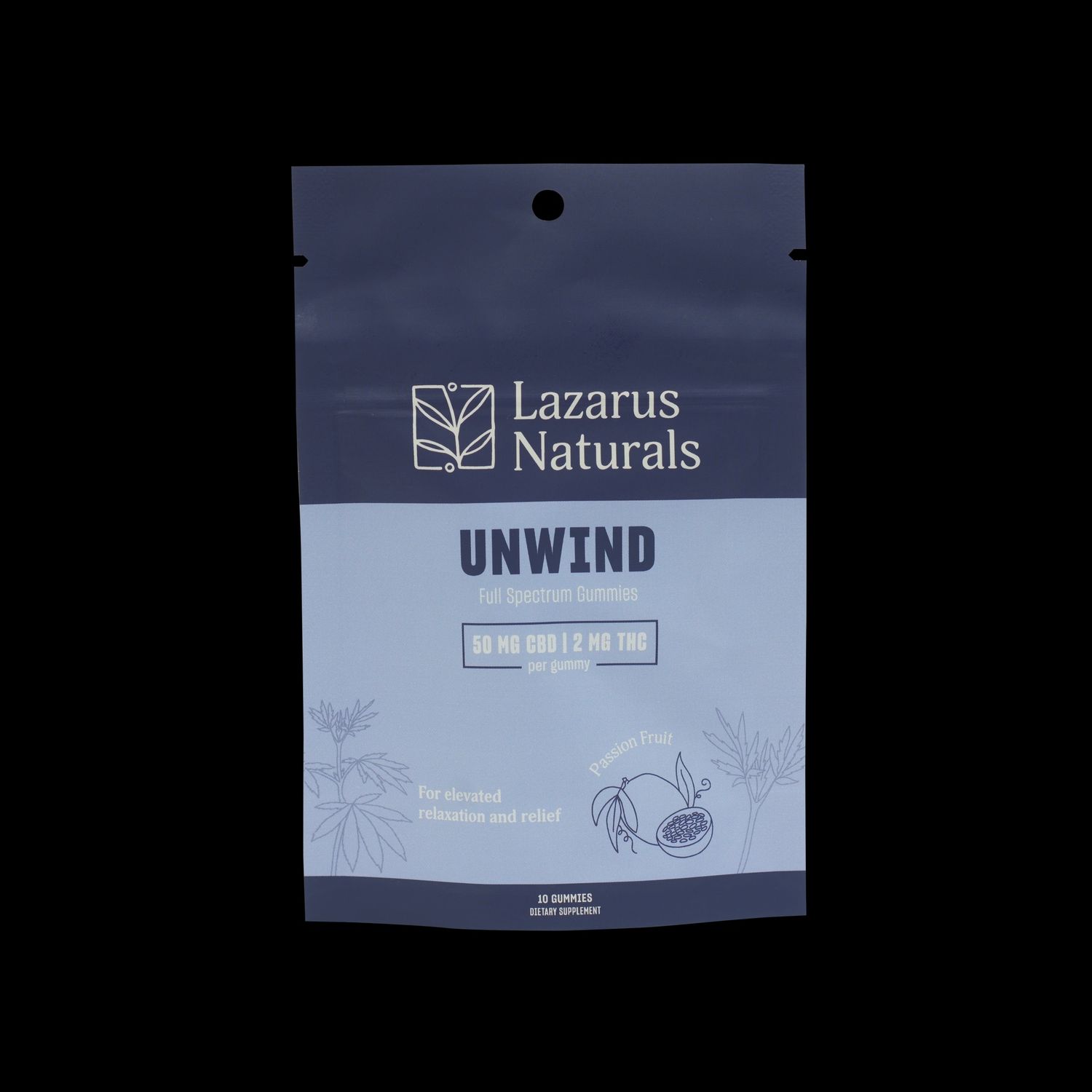 Lazarus Naturals Unwind Gummies, Size: 10 count