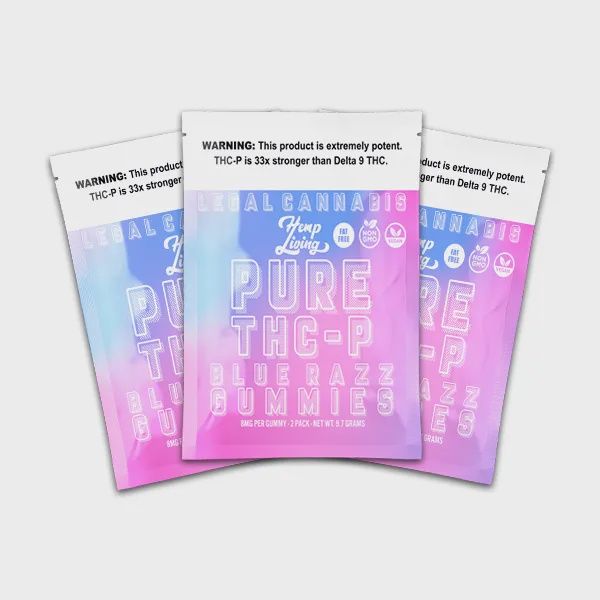Pure THC-P Gummies 8mg, Flavor: Blue Razz