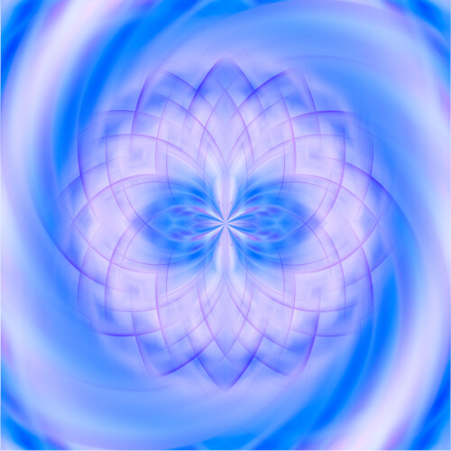 Mandala d&#39;énergie (40x40 cm)