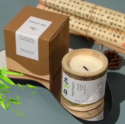 Bougie bambou &quot;thé vert&quot;