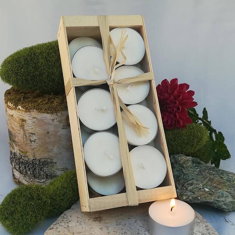 Bougies chauffe-plat naturelles