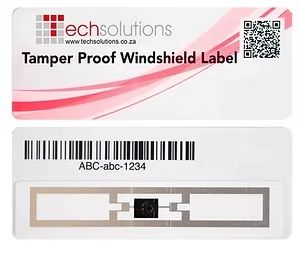 RFID Access Windscreen Labels - Pack of 100