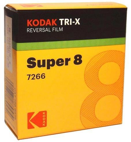 Kodak Super 8 TRI-X Black &amp; White Reversal Film 7266