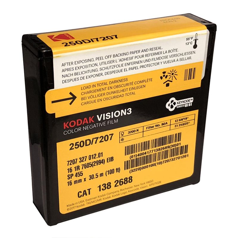 Kodak VERITA 200D Color Negative Film #7206 (16mm, 100' Roll)
