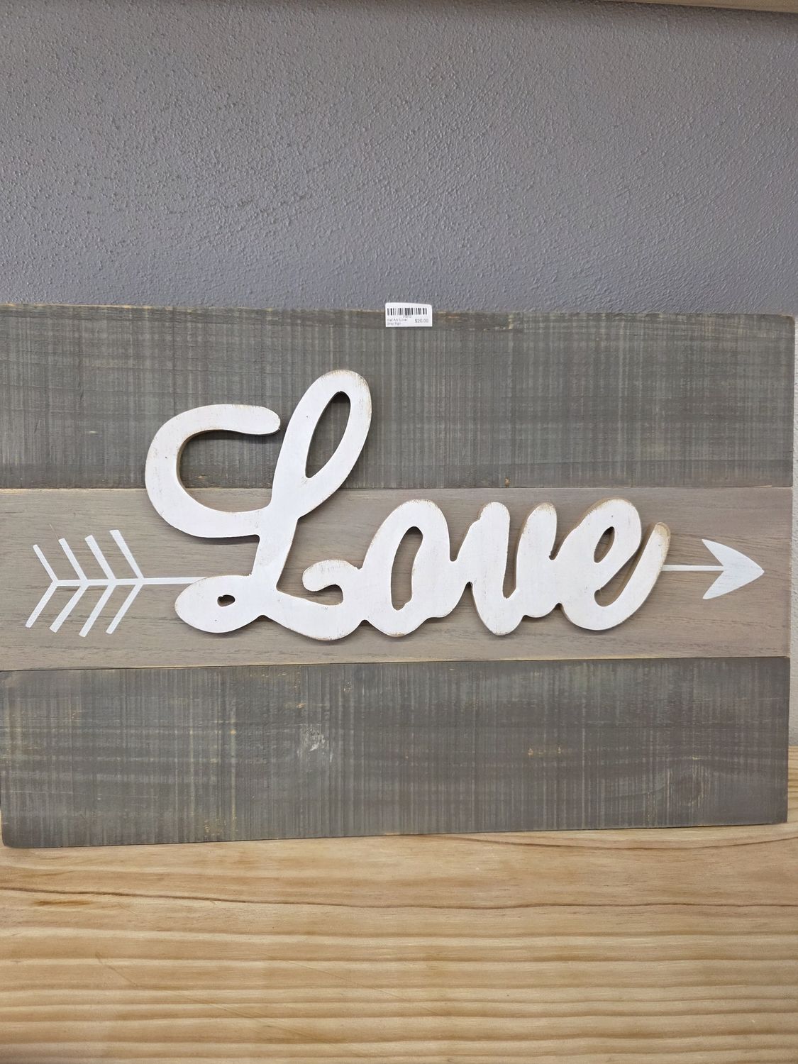 Wall Art- Love-Grey Sign