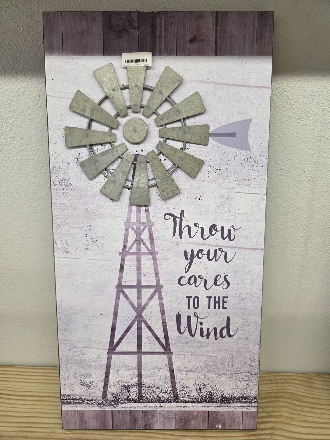 Wall Art- (Throw Your Cares)