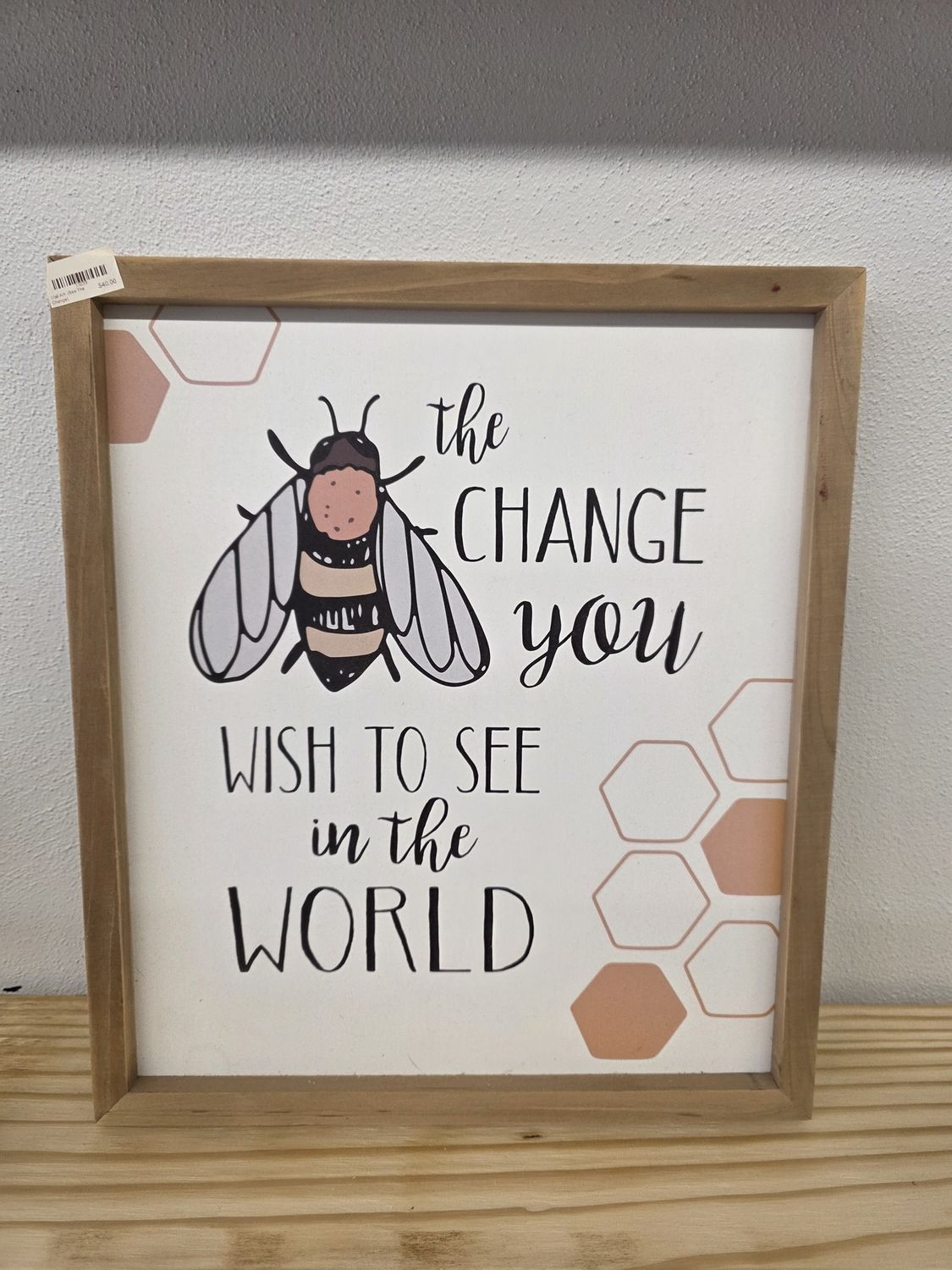 Wall Art- (Bee The Change)