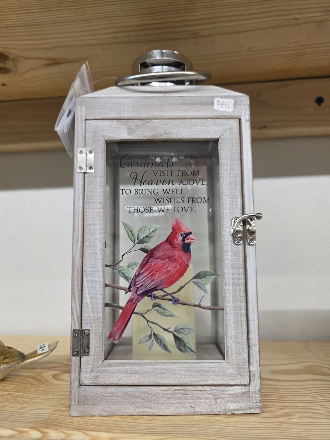 Lantern- 18x6 (Cardinals Visit From)
