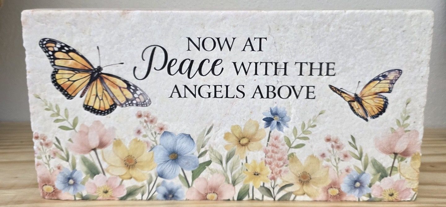  Peace With the Angels Marble Plaque
