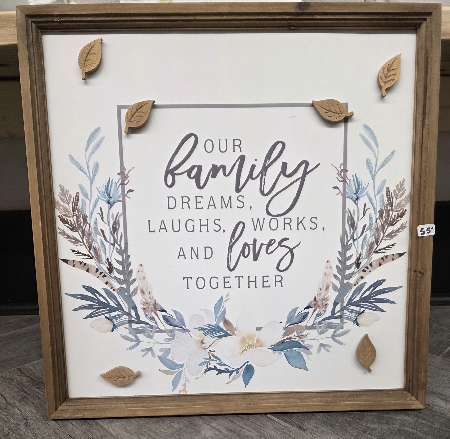Our Family Dreams Sign