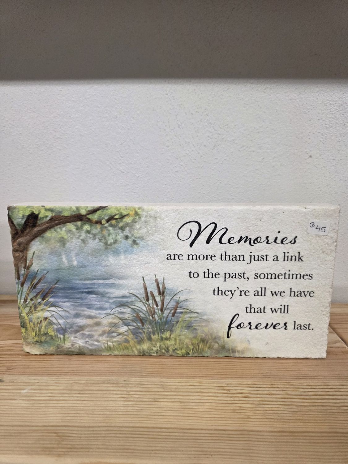 To The Past Memorial Marble Plaque