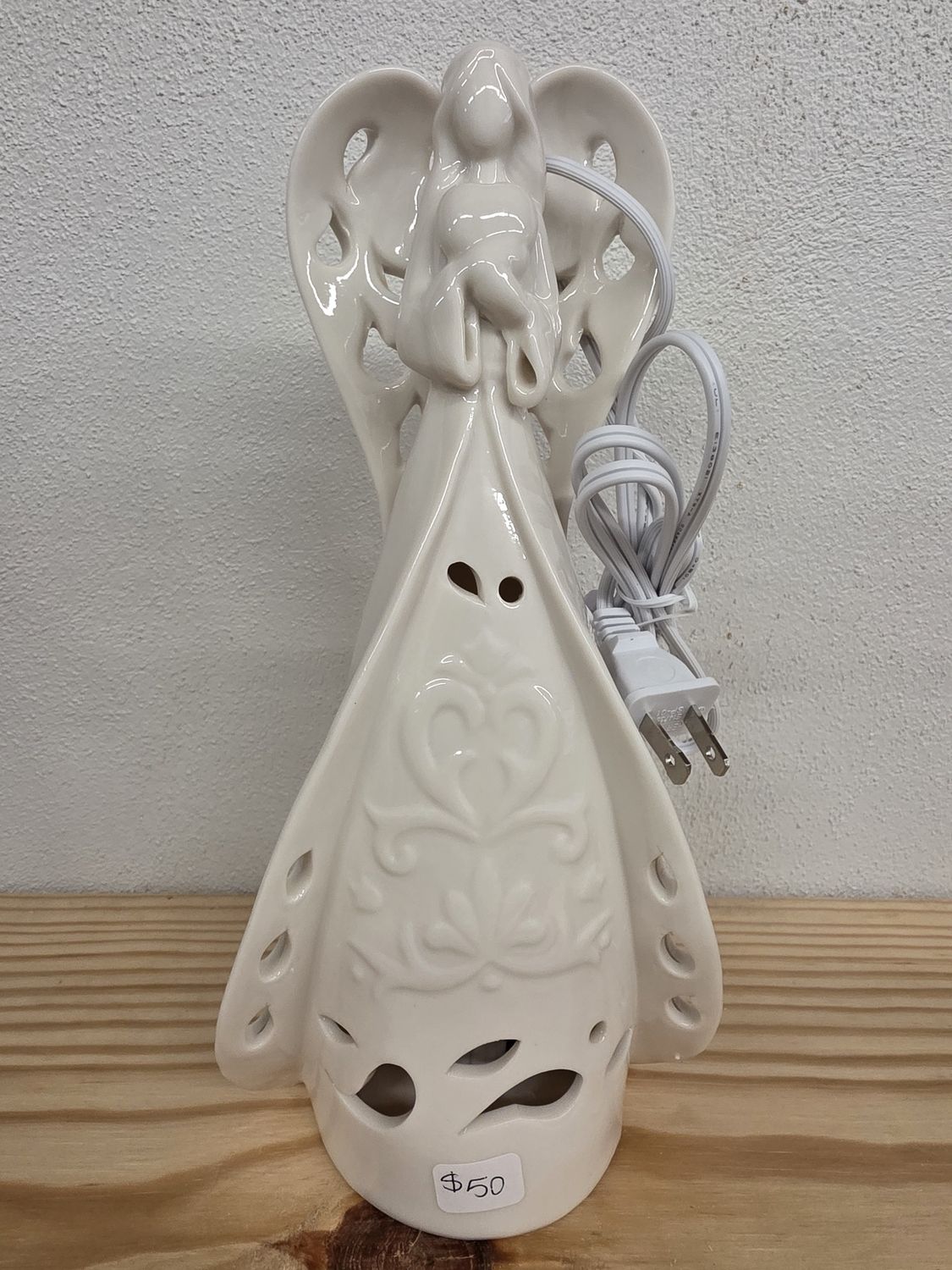 Porcelain Angel Light/Heart