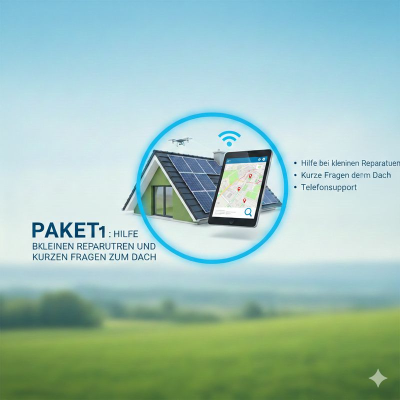 Hilfe bei kleinen Reparaturen und fragen zum Dach  (20min)
