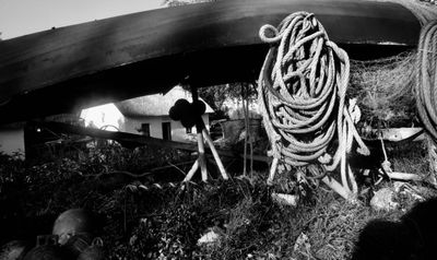 "Wrap me up in my oil skins and blankets"