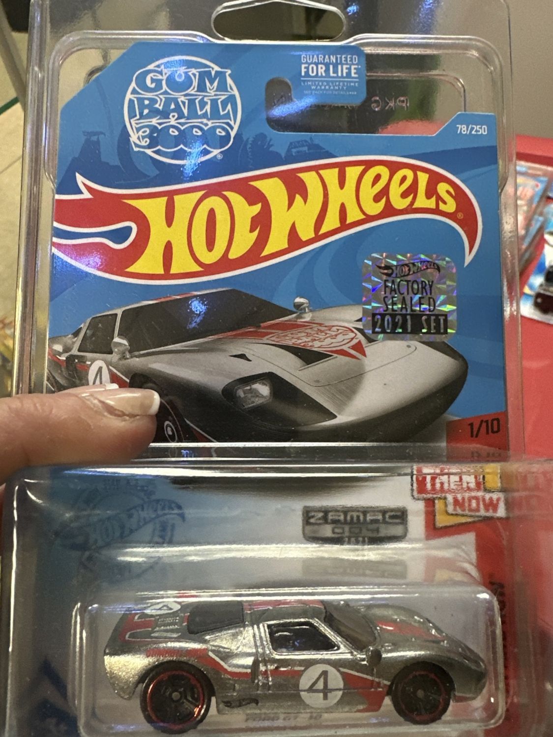 2021 HOT WHEELS Ford GT-40 Zamac Gum Ball 3000 Col. #78/250 THEN AND NOW 1/10