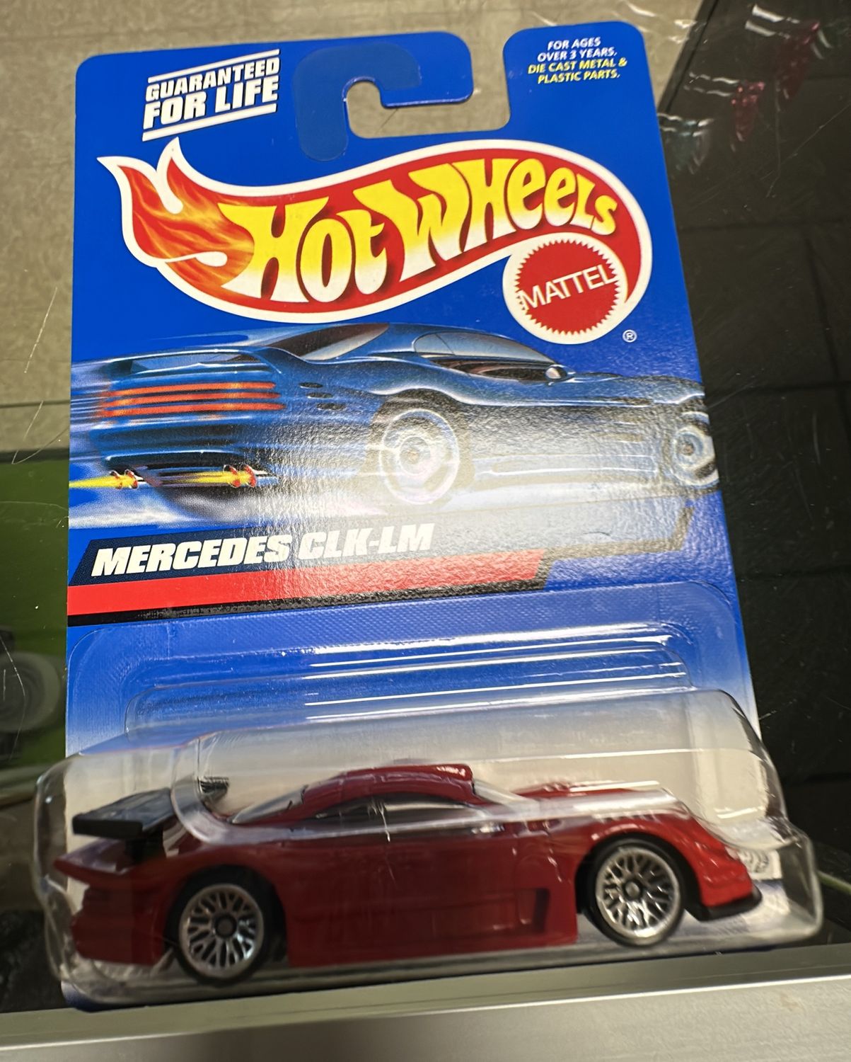 2000 Hot Wheels Mainline/Collector #163 MERCEDES CLK-LM Red w/Chrome Lace Spokes