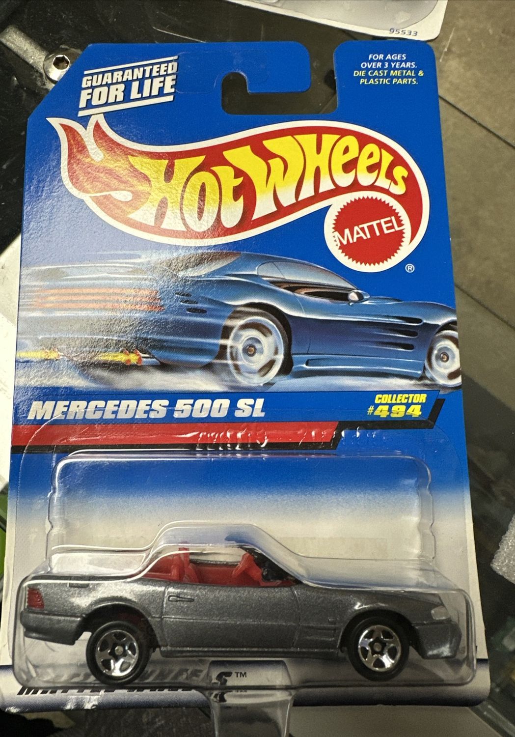 Vintage 1996 Hot Wheels Classics - 1995 MERCEDES 500SL Collector #494