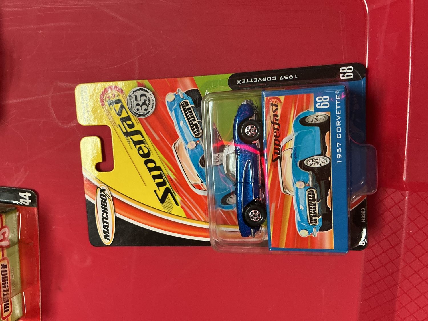 NEW Matchbox ~ Superfast #68 ~ 1957 Corvette ~ Blue/White Limited Edition