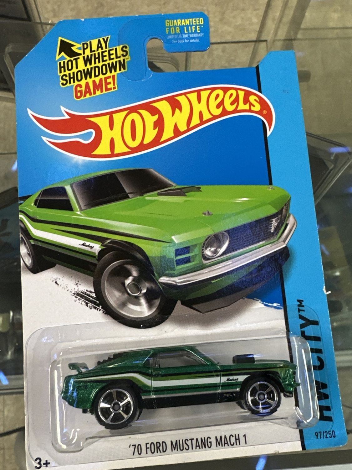 hot wheels mainline 70 Ford Mustang Mach 1 Green