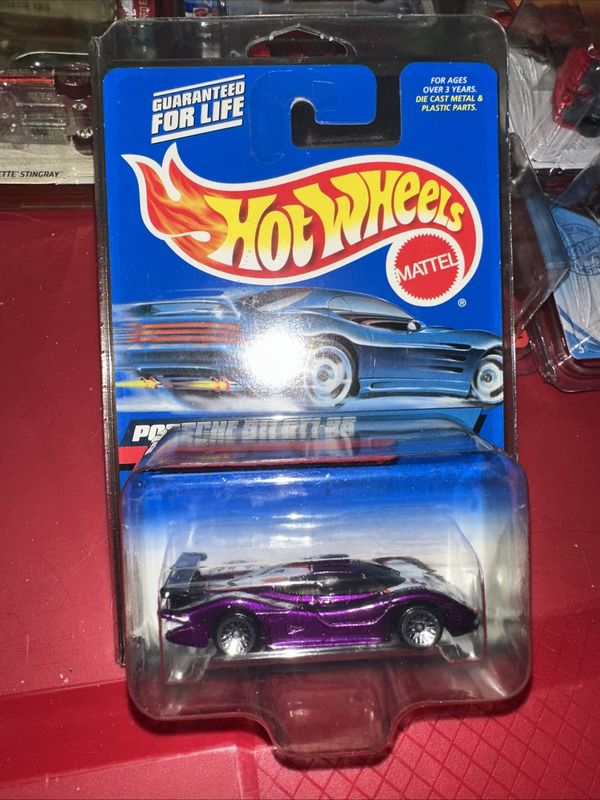 Hot Wheels 2000 Mainline #172 Porsche 911 GT1-98 Purple w/ WSPs Pink Tint Tampos