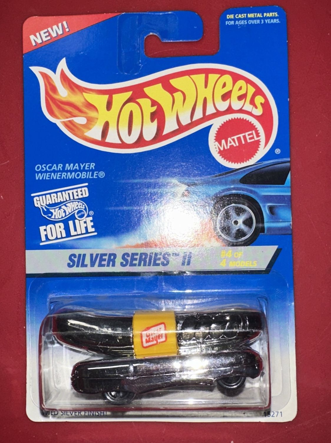 Hot Wheels Oscar Mayer Wienermobile 1996 Silver Series II Chrome