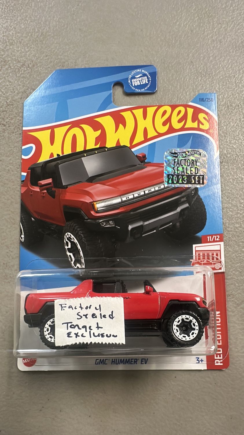 Hot Wheels FctSld TgtEx Gmc Hummer Ev