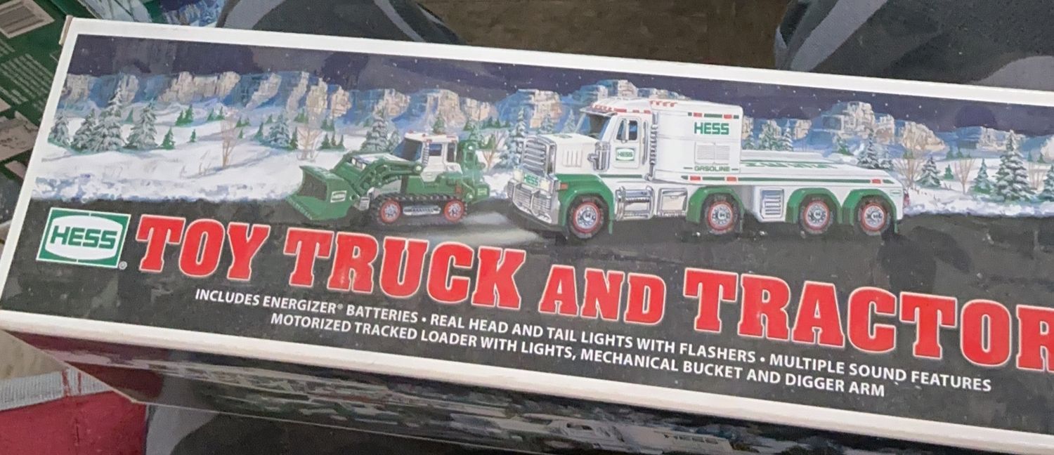 2013 Hess toy truck and tractor