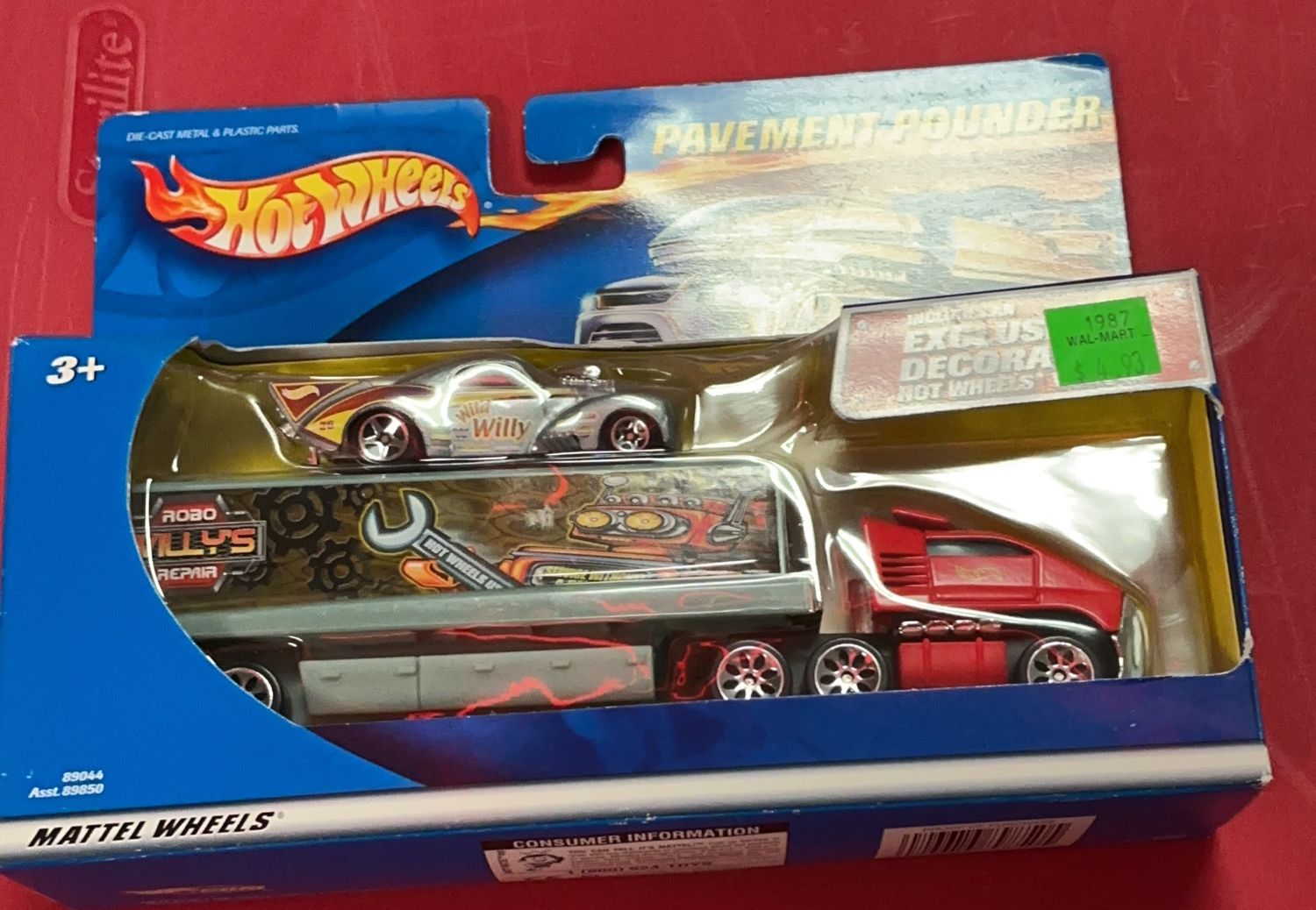 Hot Wheels Pavement Pounders Wild Willys and Transporter #89044 