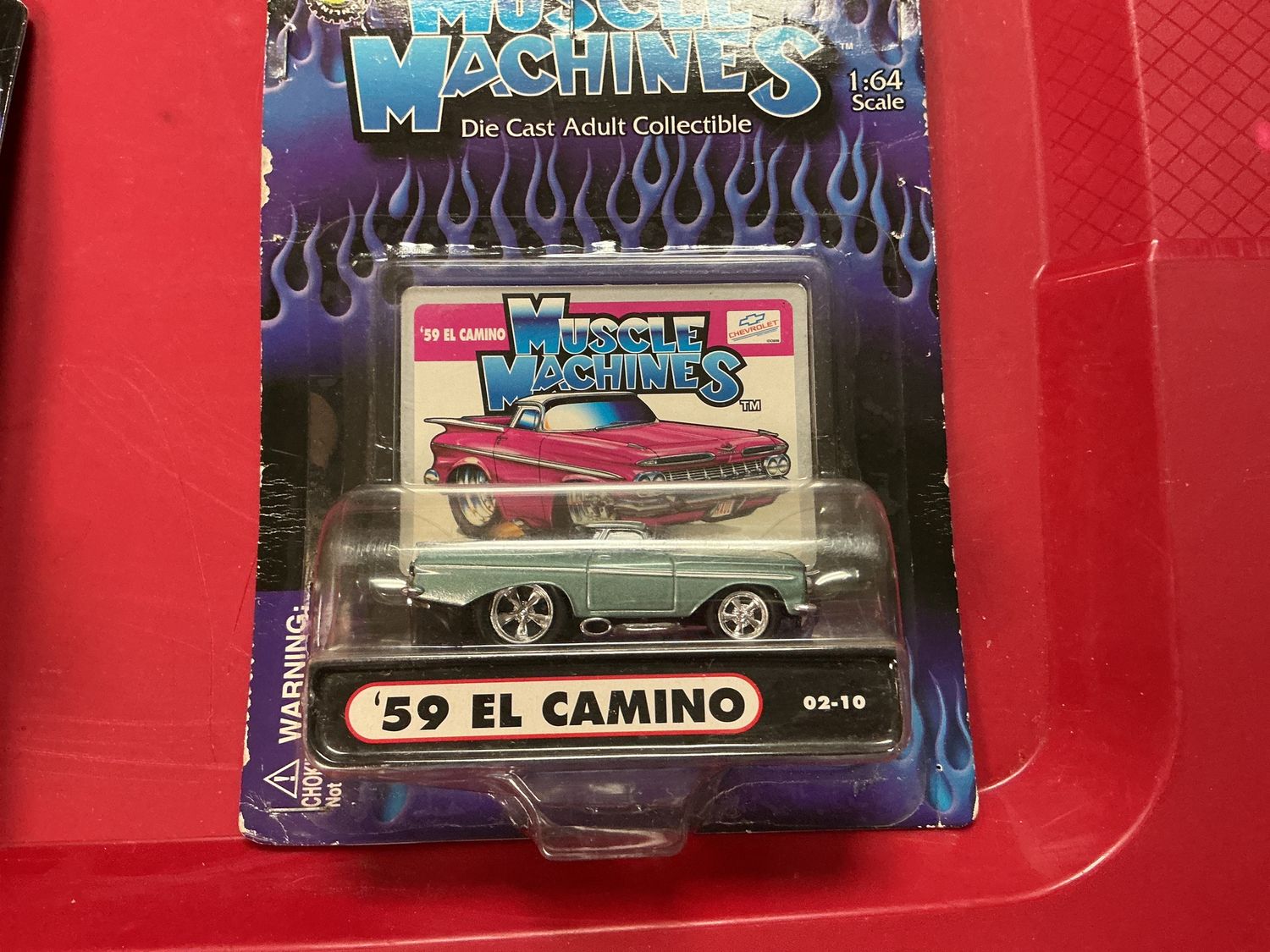 Muscle Machines 1/64 '59 1959 Chevy El Camino Die-cast MOC BLUE