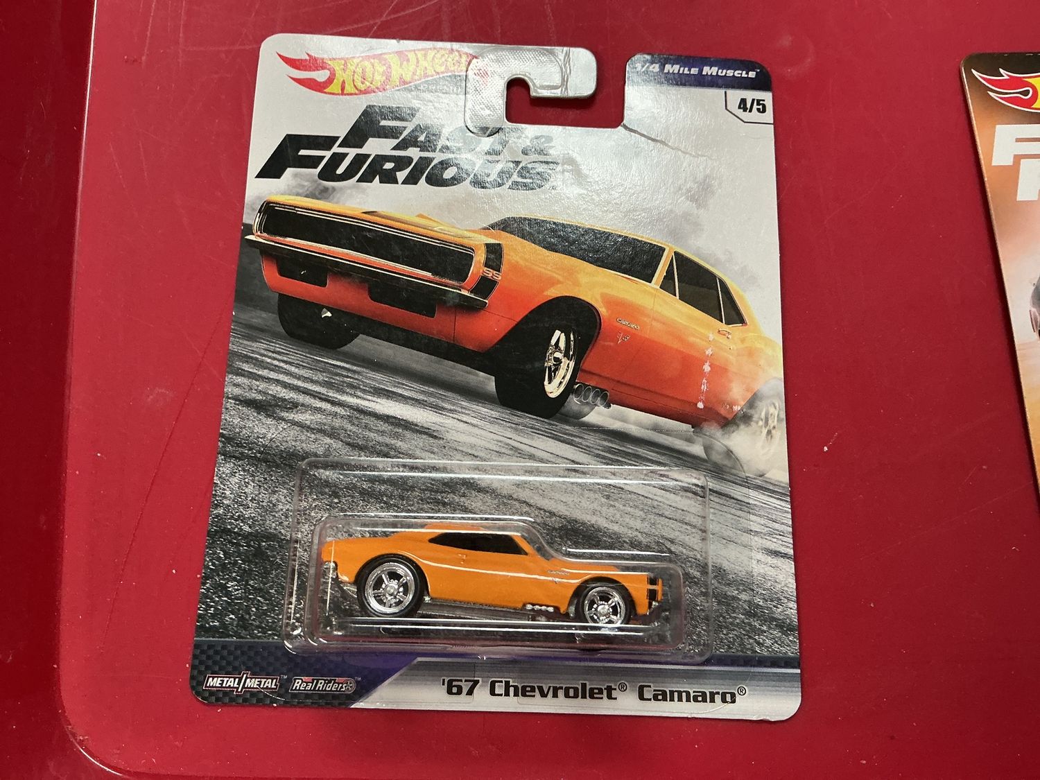 2019 Hot Wheels Premium Fast &amp; Furious 1/4 Mile Muscle '67 Chevrolet Camaro