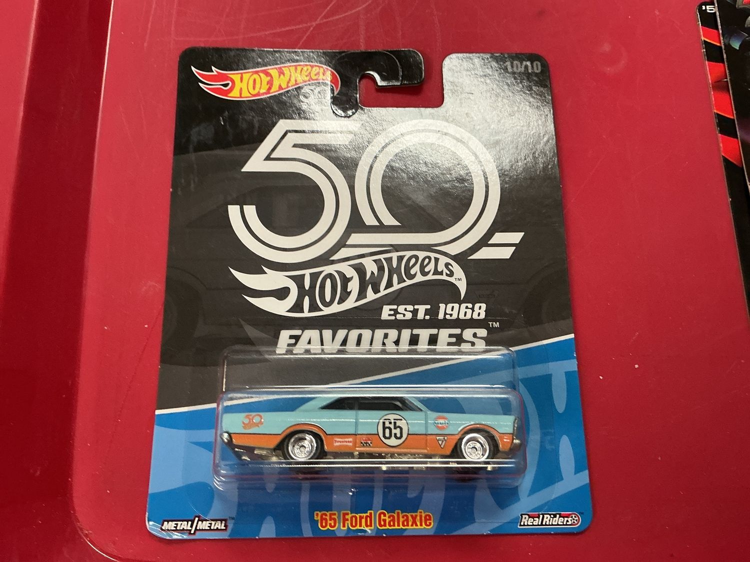2018 Hot Wheels Premium 50th Anniversary Favorites Gulf '65 Ford Galaxie 10/10