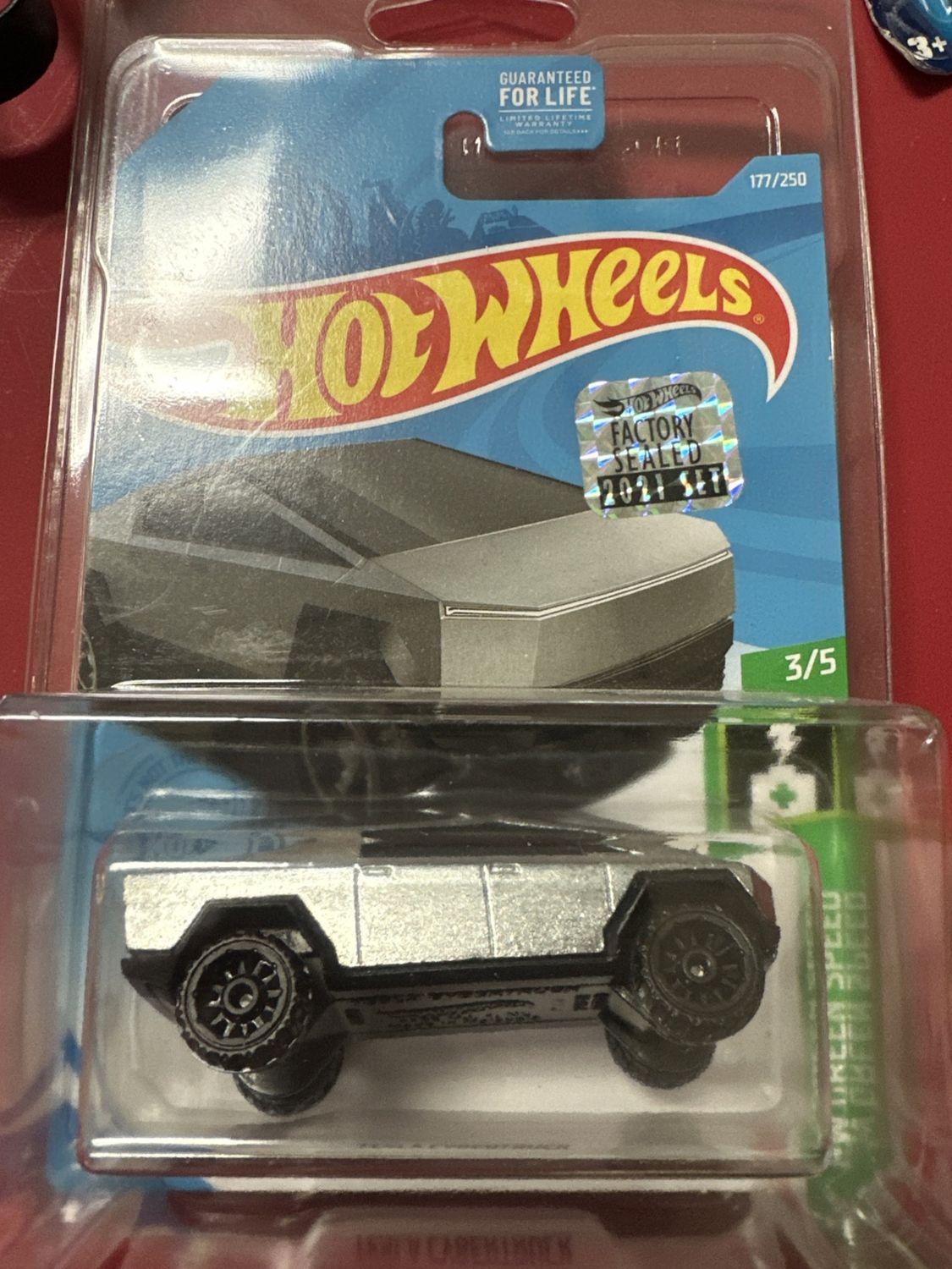 2021 Hot Wheels Tesla Cybertruck - First Edition - Factory Sealed Set Sticker