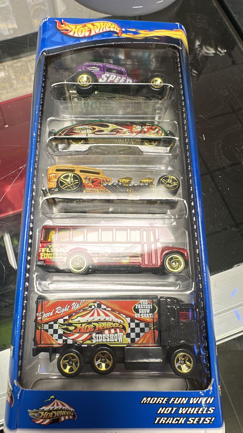 NIP Hot Wheels Diecast 5-Car Gift Pack 35th Anniversary 2002 Circus 54447