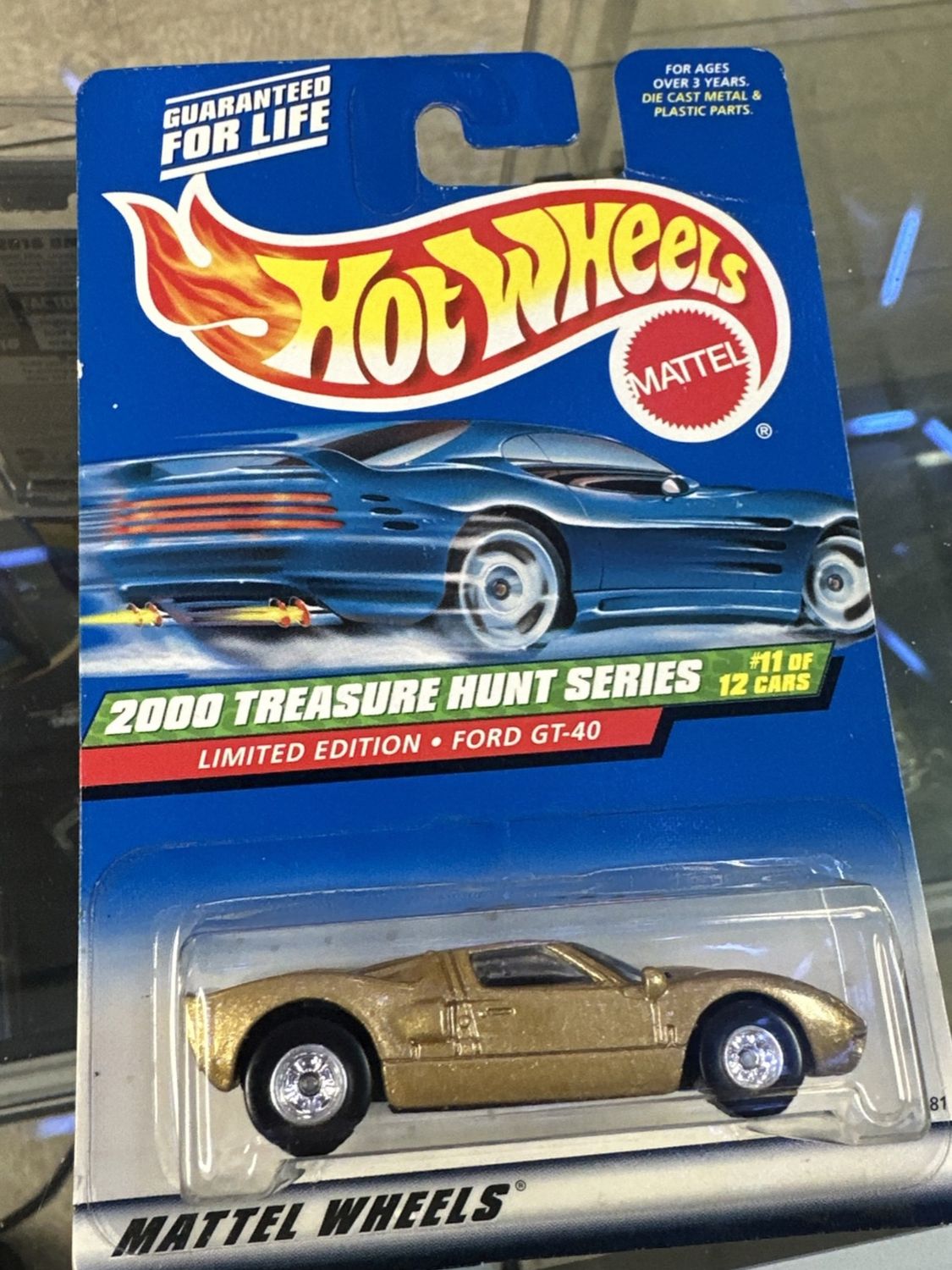 2000 Hot Wheels Treasure Hunt Series Ford GT-40 RR Wheels Limited Edition #11/12
