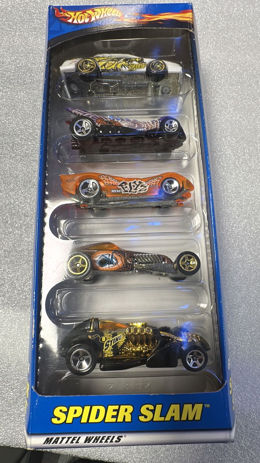 Hot Wheels 2000 Spider Slam 5-car gift pack 50018 
