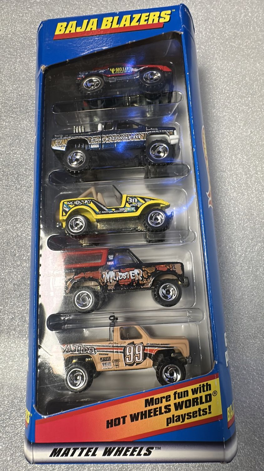 1998 Hot Wheels Gift Pack 21083 5-Gift Pack Baja Blazers *Bottom Truck On Side*