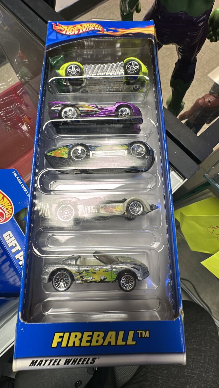 2000 Mattel Hot Wheels Fireball 5 Car Gift Pack #50048, New, Rare
