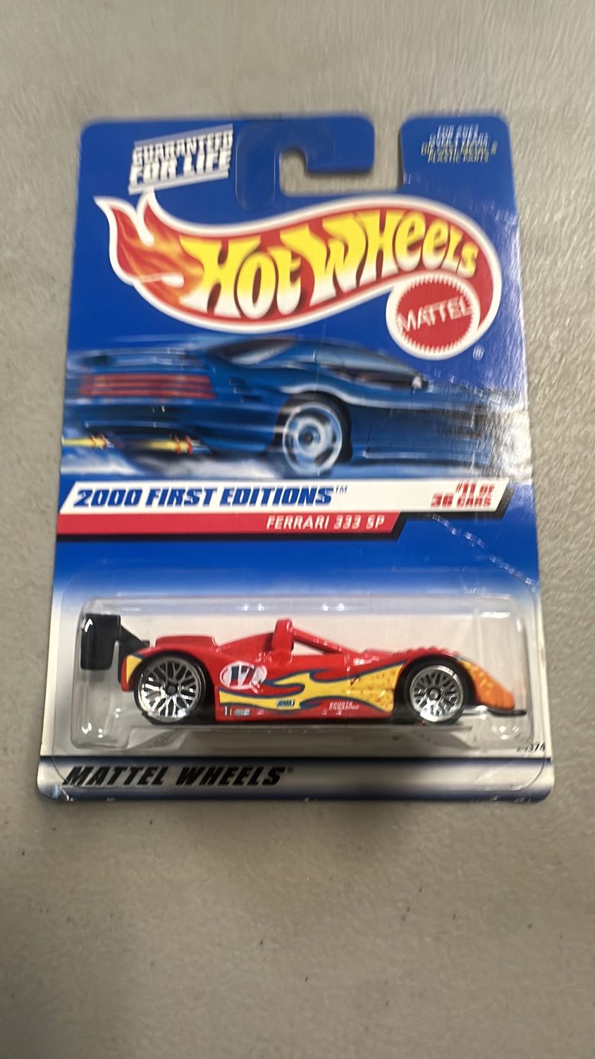 Hot Wheels 2000 Red Ferrari 333 SP