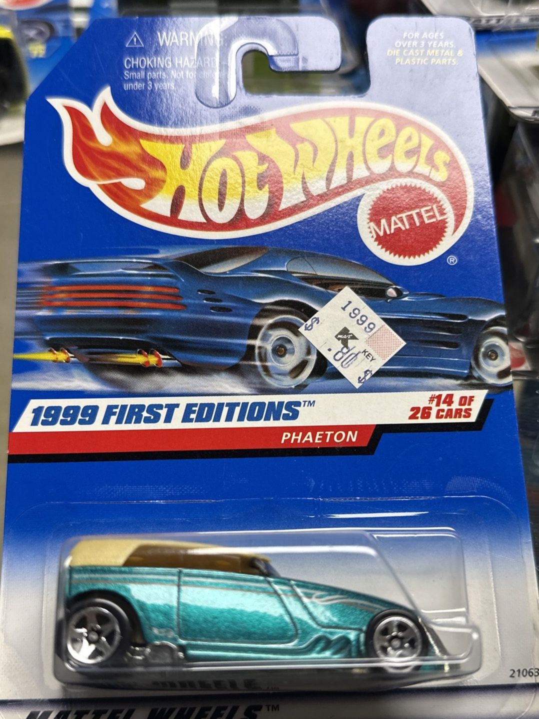 Hot Wheels 1999 First Editions #14/26 Phaeton #916 Metallic Teal 21063 Malaysia 