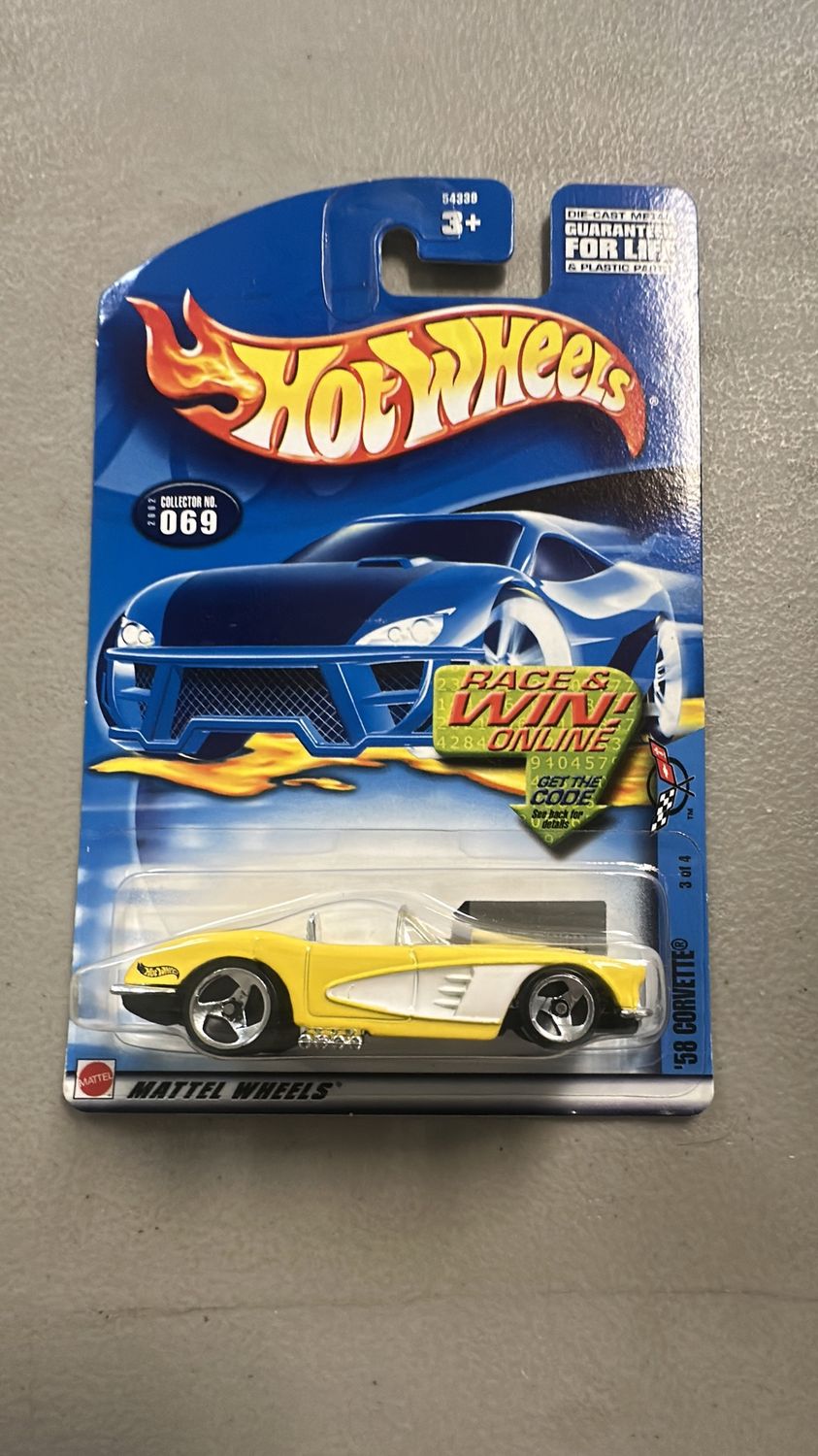 Hot Wheels ‘58 Corvette Yellowbird