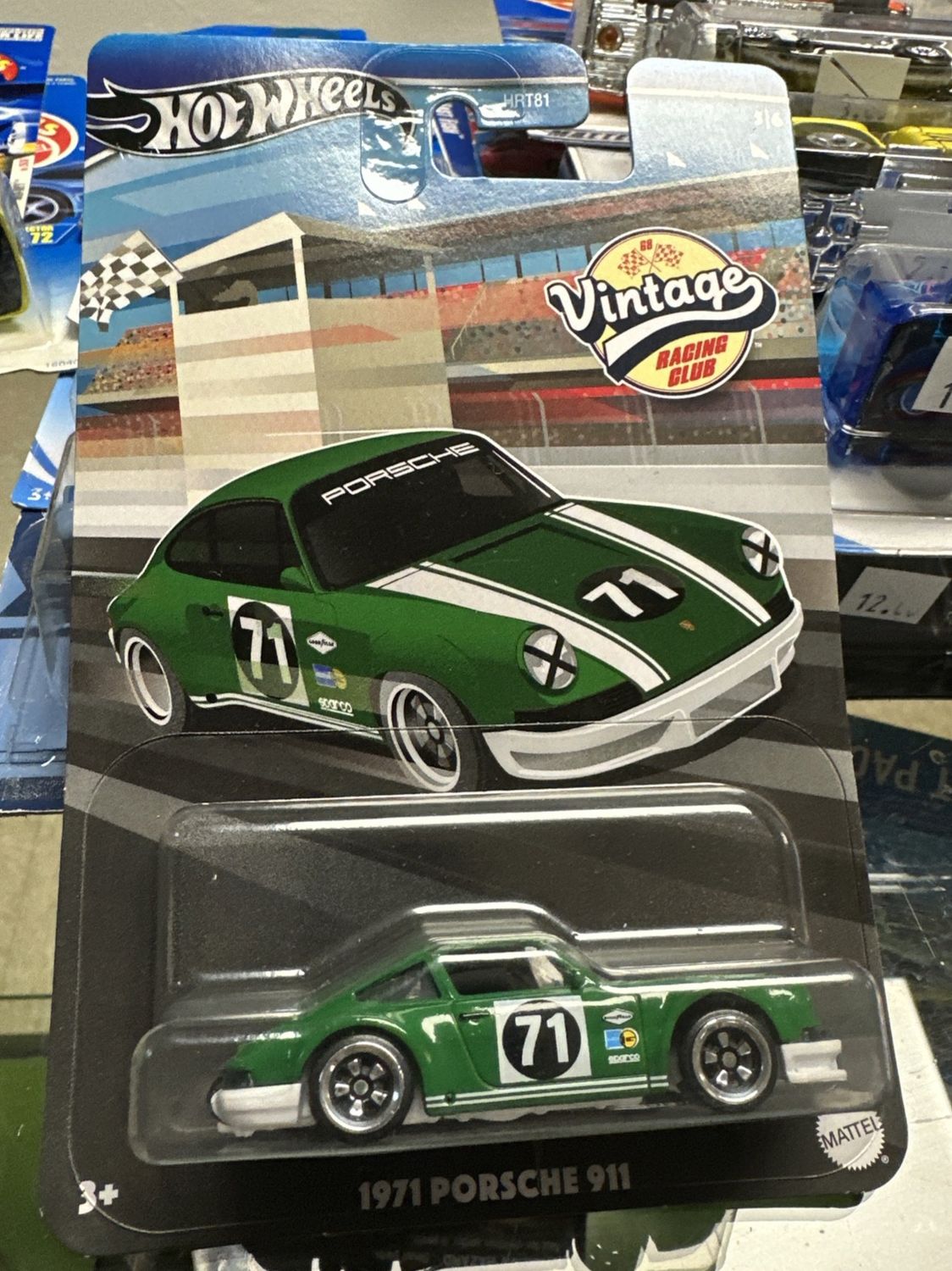 Hot Wheels 2024 Vintage Racing Club 1971 Porsche 911 Green 1:64 Diecast