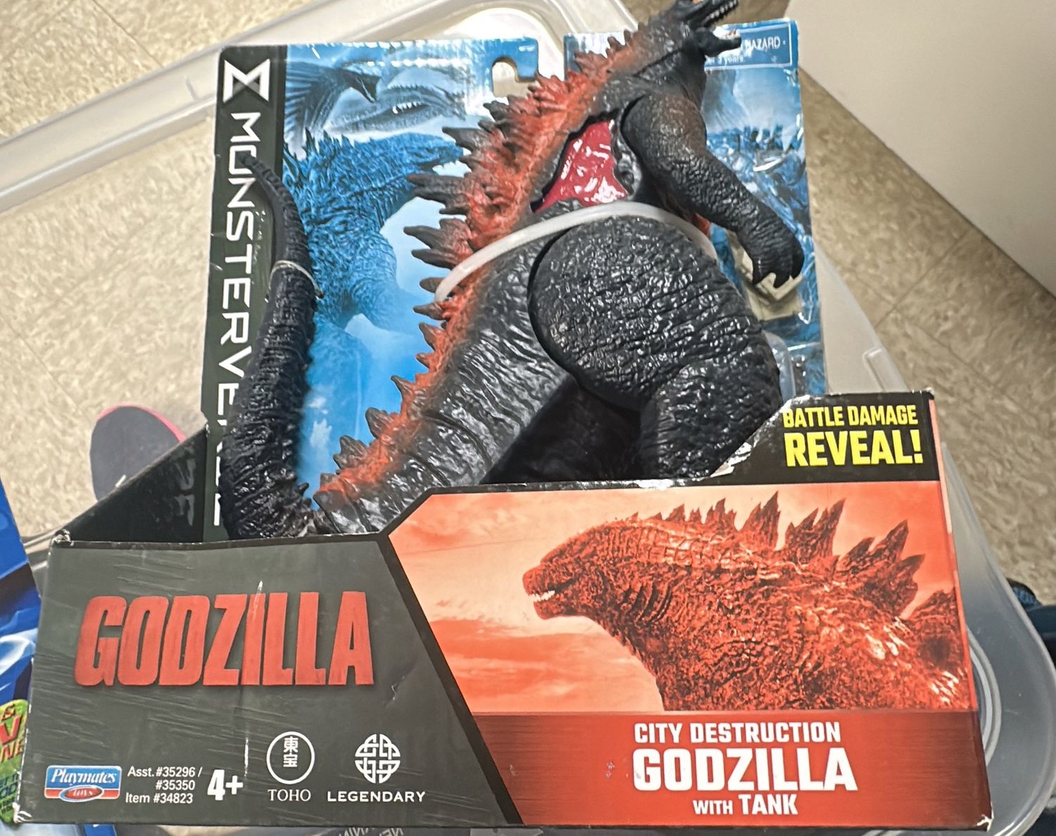 City of destruction, Godzilla with tank