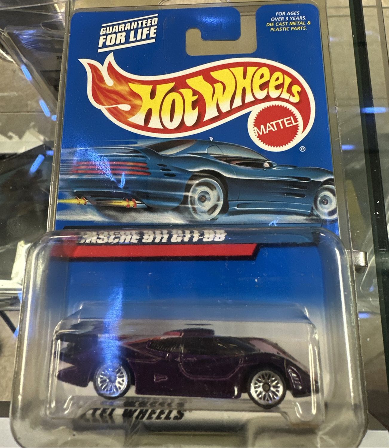 Hot Wheels 2000 #172 Purple Porsche 911 GT1-98