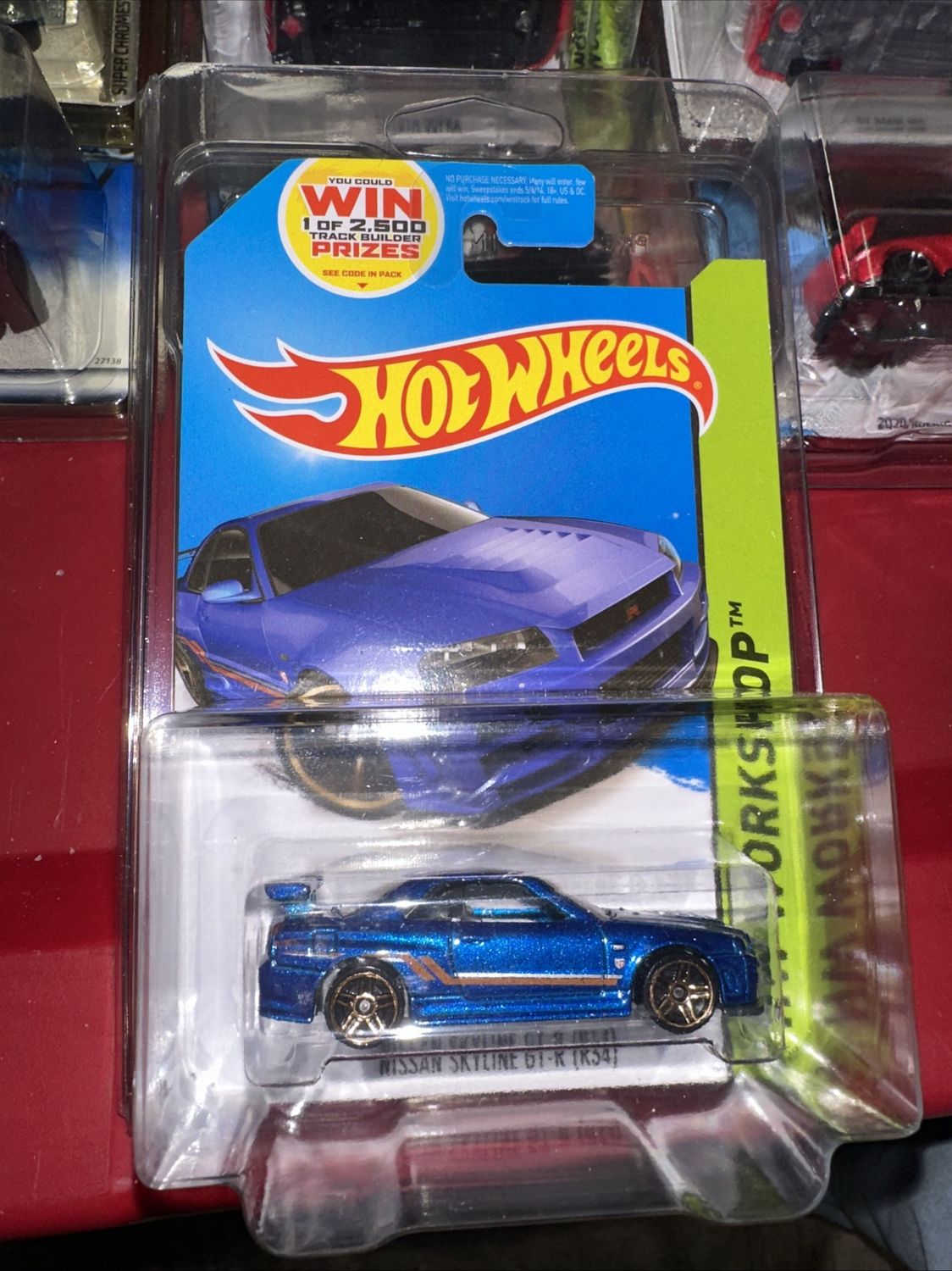 Hot Wheels 2014 HW Workshop Nissan Skyline GT-R R34 in Blue - Golf PR5