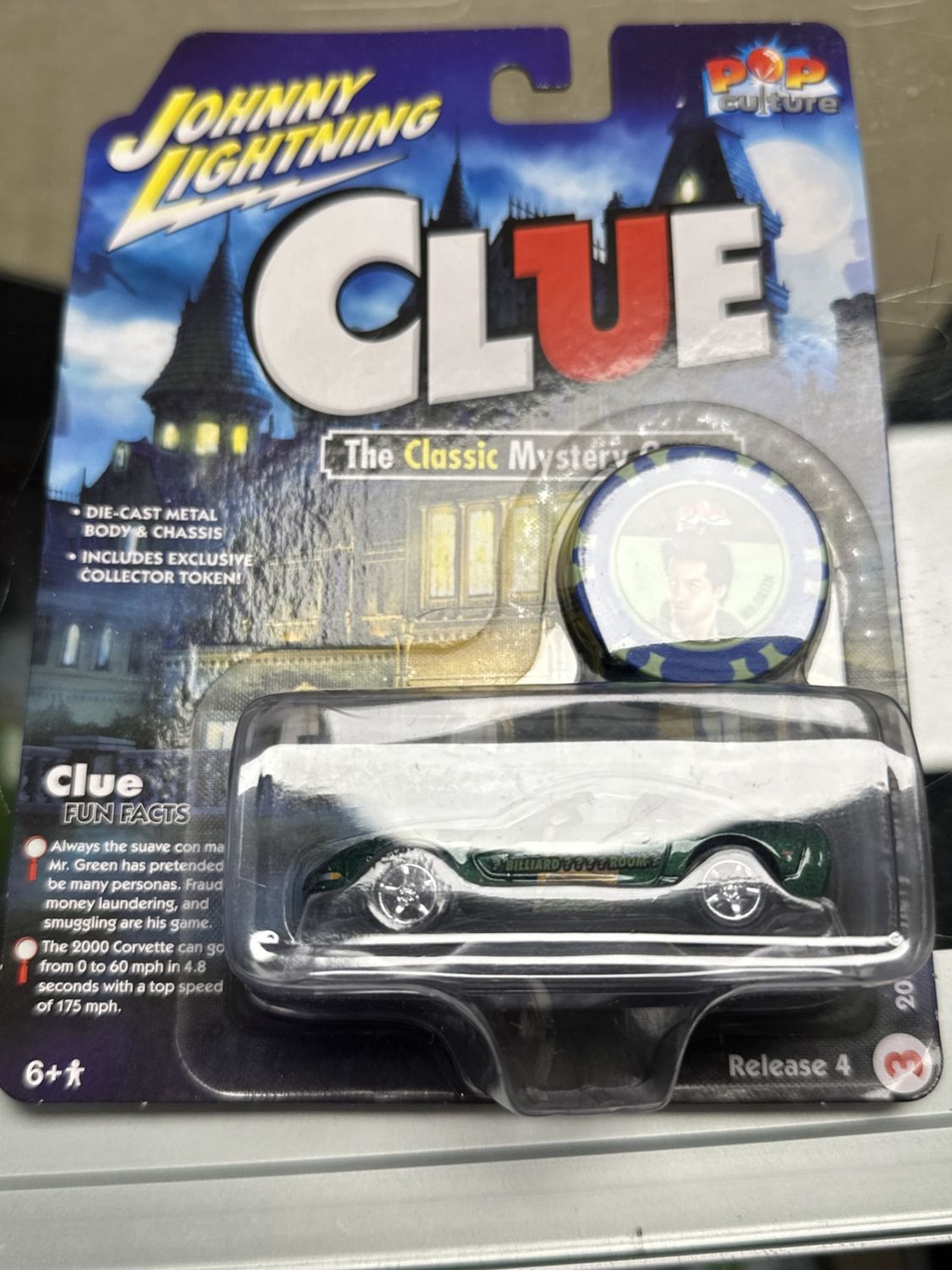 2022 JOHNNY LIGHTNING 2000 CHEVY CORVETTE POP CULTURE CLUE REL 4 NO 3 1:64