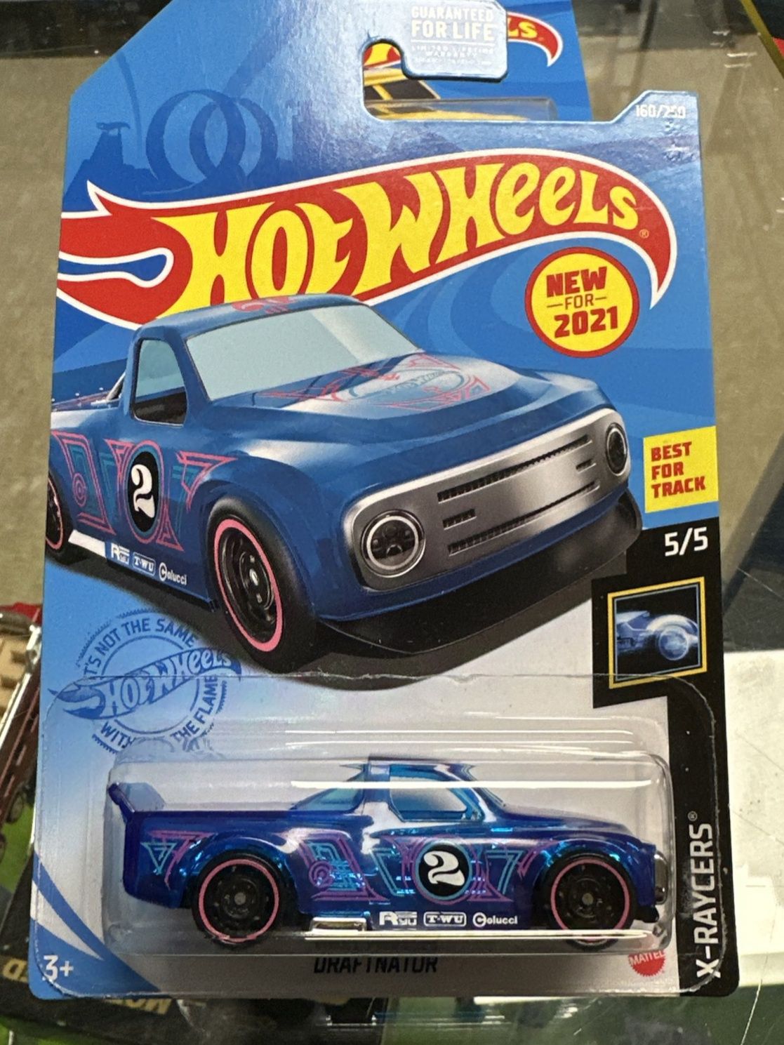 Hot Wheels Draftnator Blue #160 160/250 2021 X-Raycers 5/5