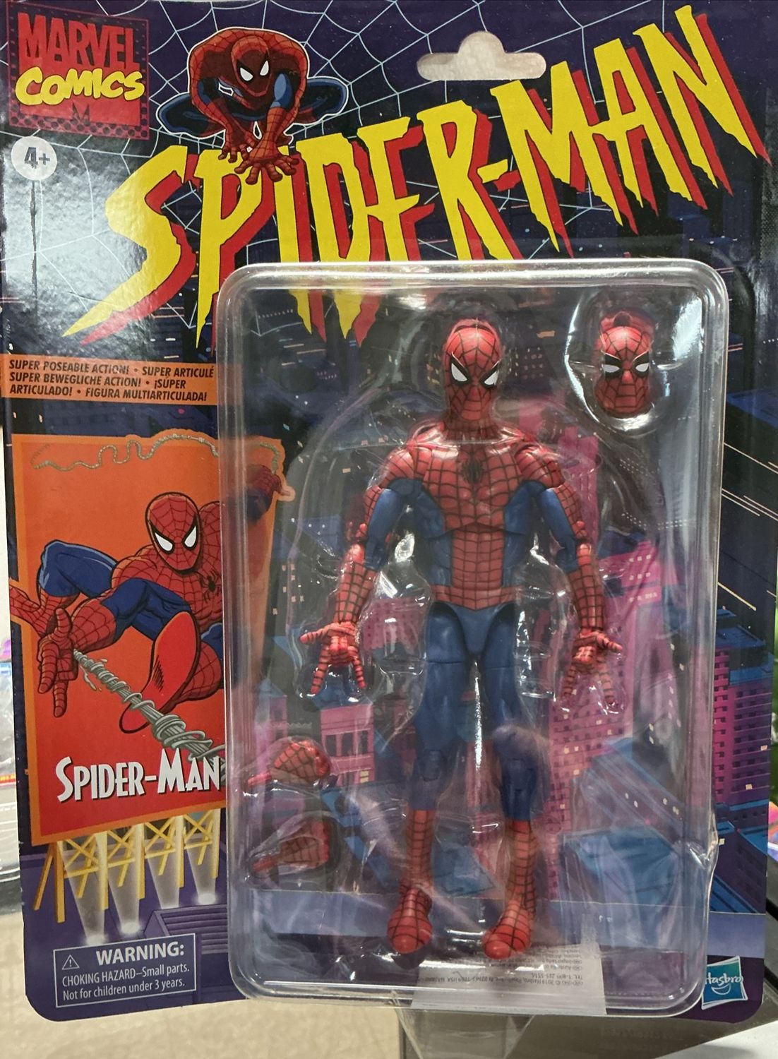 Marvel Legends Retro Series Spider-Man Figure Hasbro JC