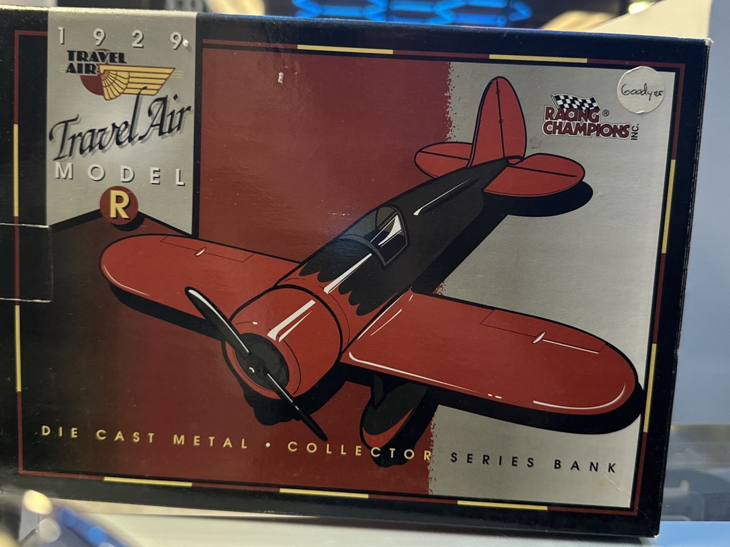 Goodyear 1929 Travel Air Model R Airplane Bank 1993 Diecast Toy