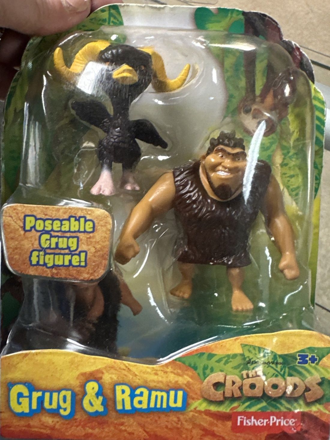 The Croods Grug &amp; Ramu Action Figure Collector Edition